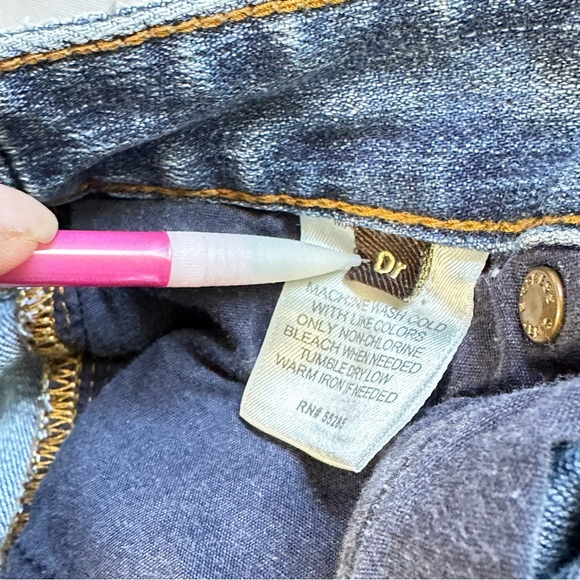 Vintage EXPRESS Women’s Jeans Super Low Rise Boot Cut Medium Wash Size 0R - Picture 12 of 12